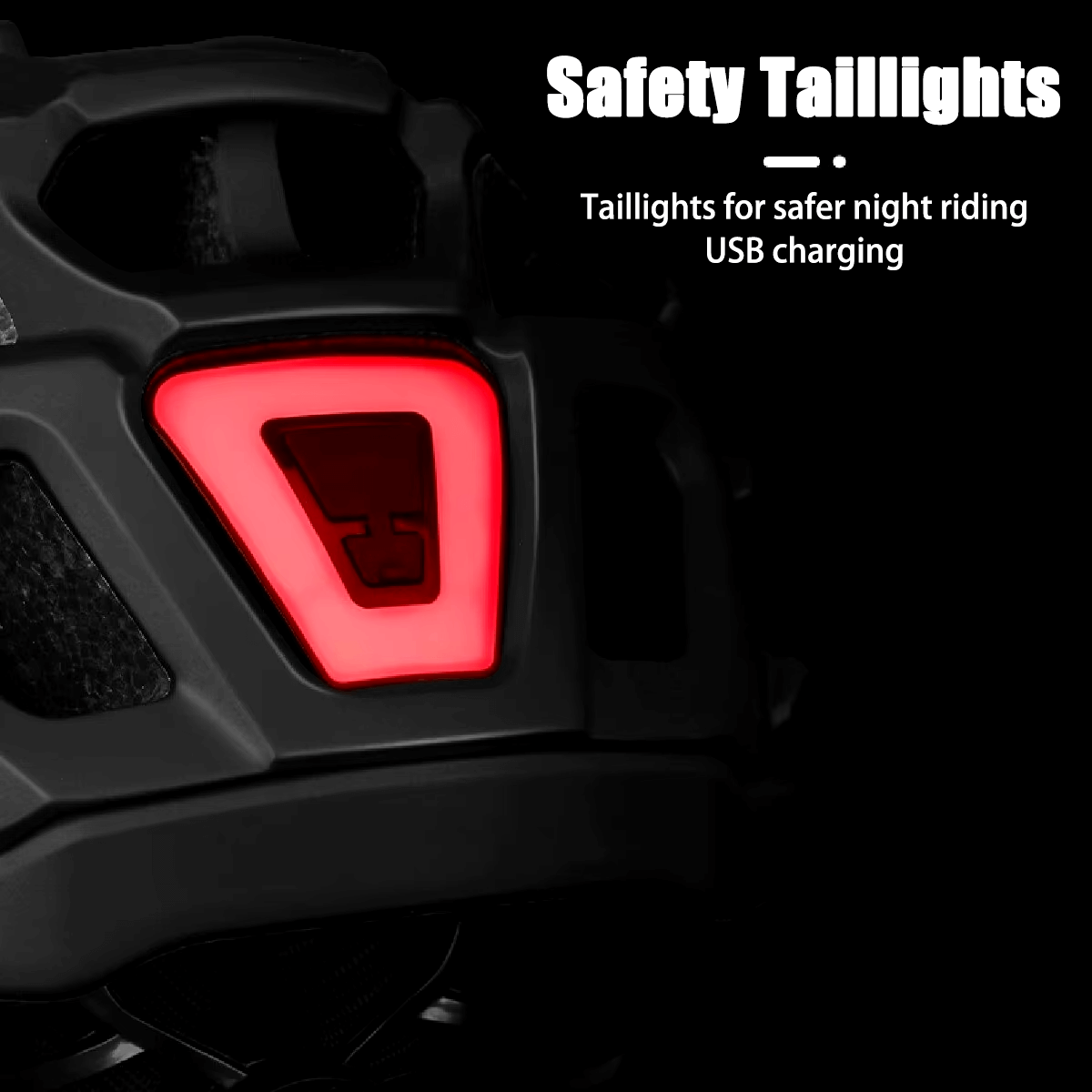 Lightweight Helmet with Rear Light